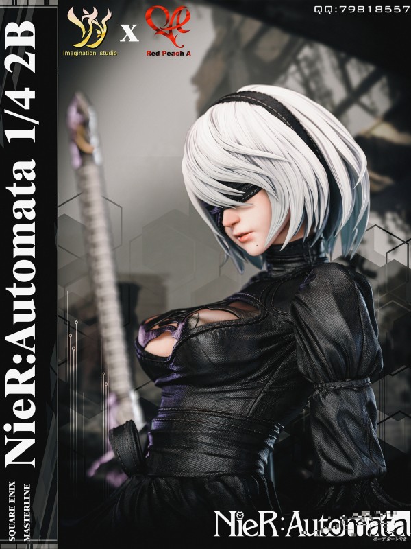 Imagination studio X Red Peach A NieR:Automata 2B Hot Sexy 1/4 Statue